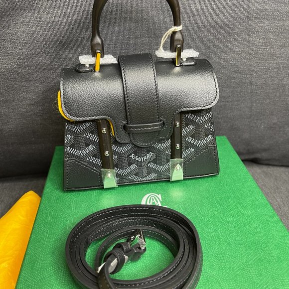 Goyard Limited Release New Nano Structured Saigon - Sold Out - Black/Red NWT - Picture 4 of 15